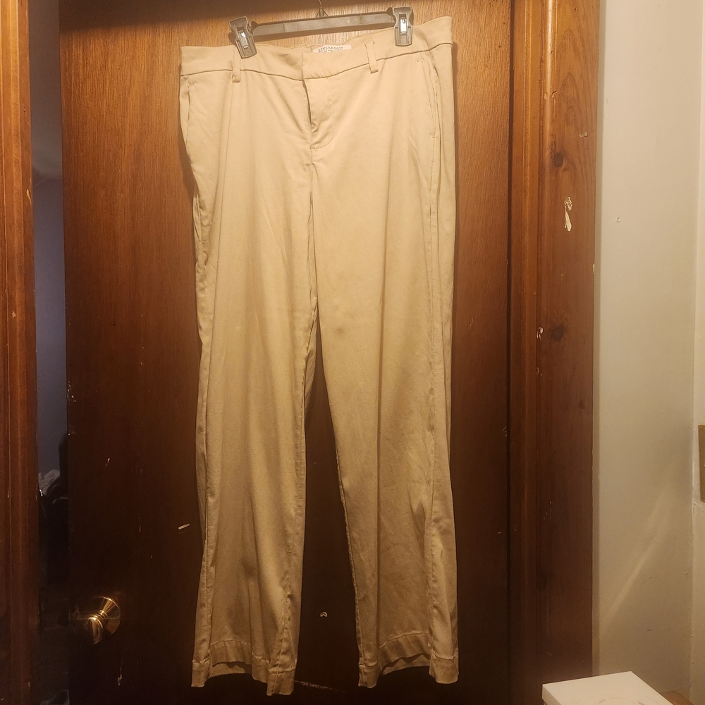Womens Wide Leg Tan Pants